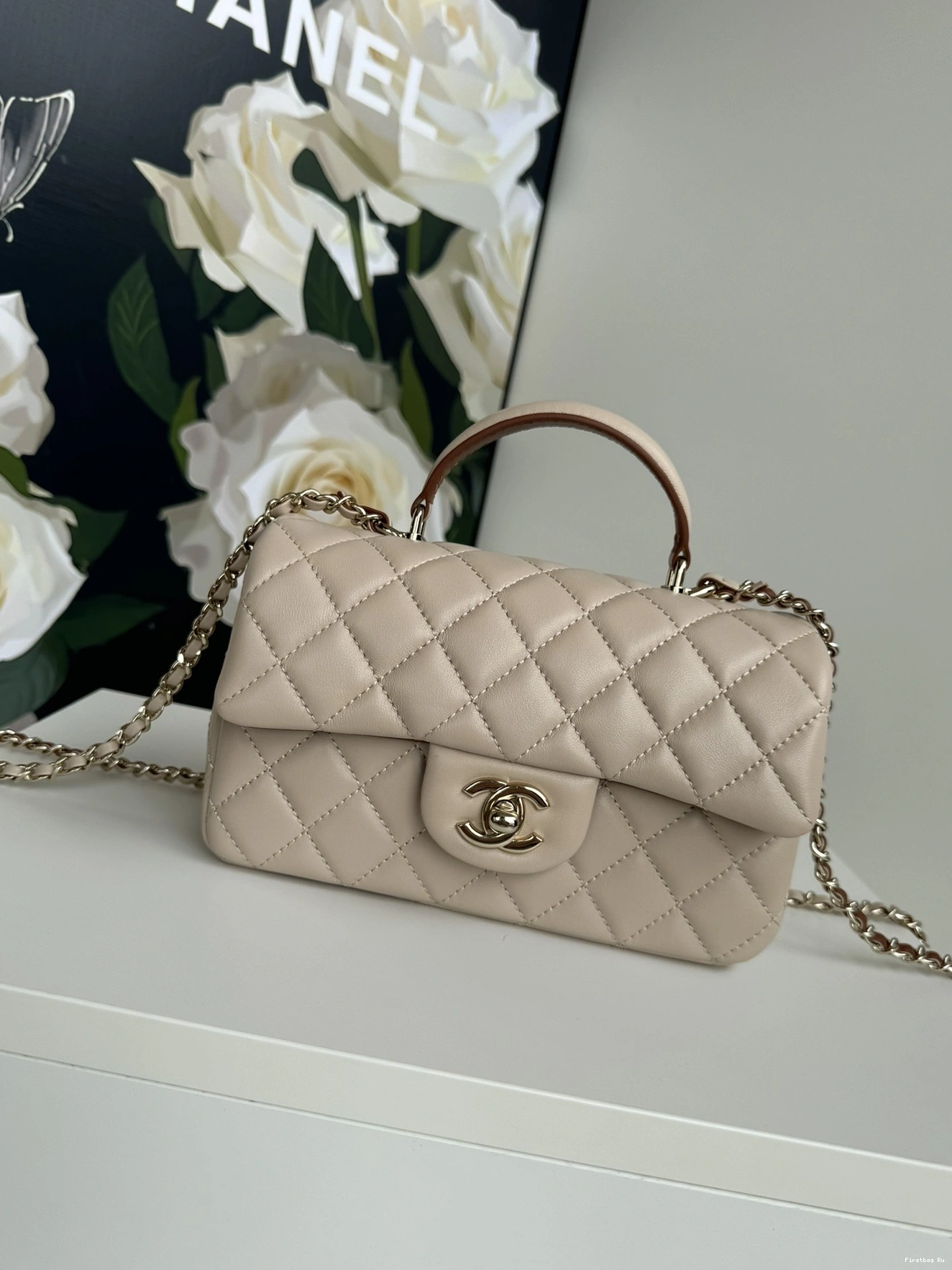 Firstbag Ru FLAP TOP BAG HANDLE-20*12*6cm WITH CHANEL 0710